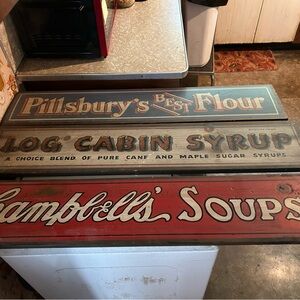Vintage Advertising Signs Set